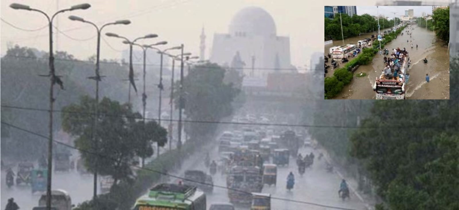 کراچی کے کئی مقامات پر گرج چمک کےساتھ بارش کا امکان