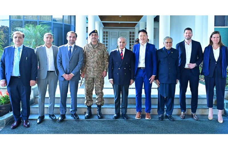 کرپٹو ایکسچینج کمپنی  کی قیادت کا  دورہ، وزیراعظم اور آرمی چیف سے ملاقاتیں