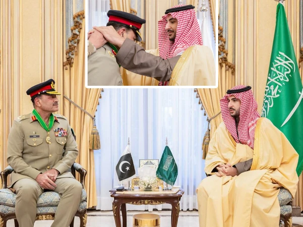 چیف آف ڈیفنس فورسز فیلڈ مارشل سید عاصم منیر کےلئے سعودی عرب کا اعلیٰ ترین قومی اعزاز