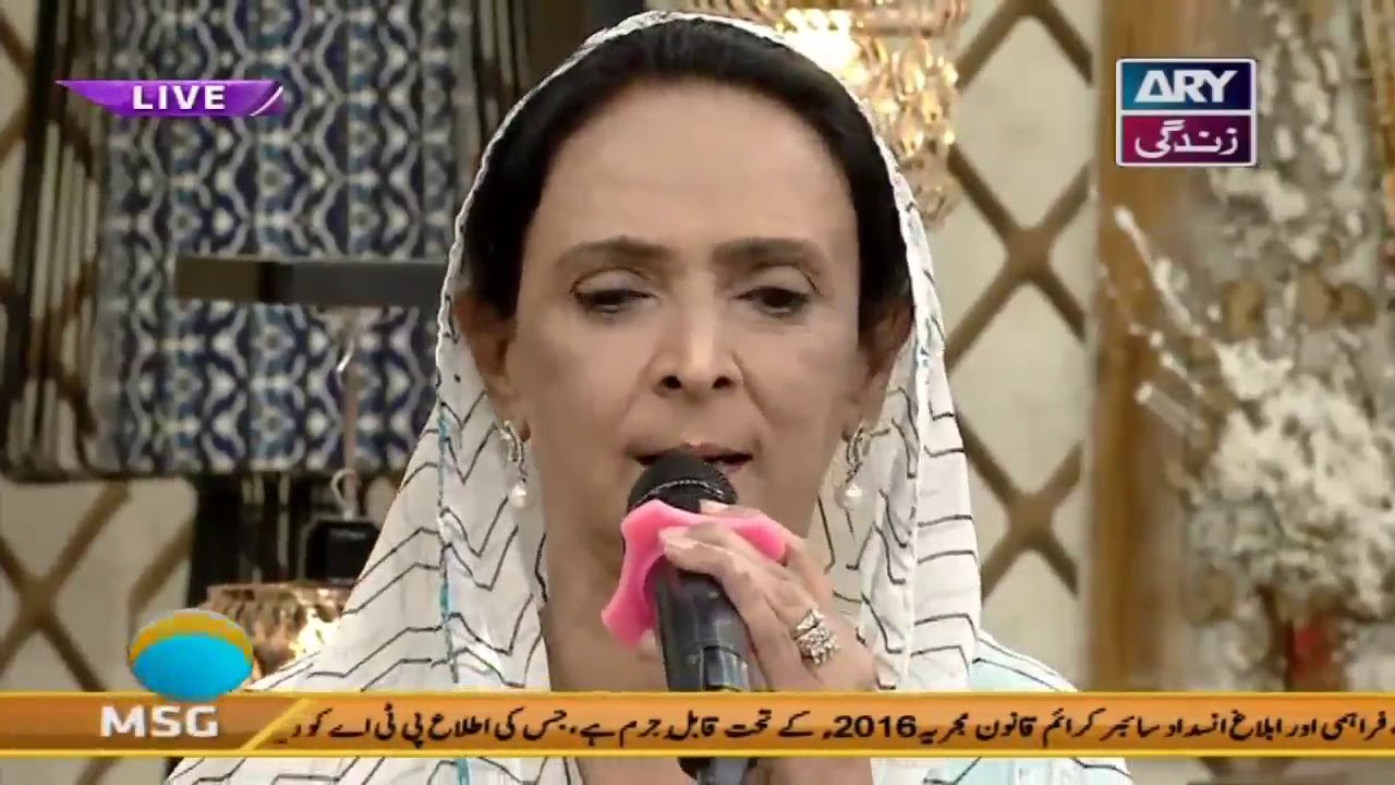 معروف نعت خواں تابندہ لاری انتقال کر گئیں