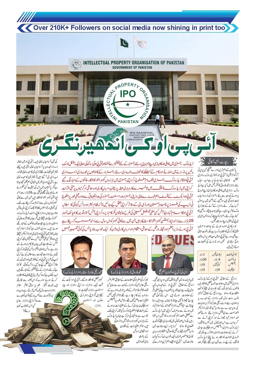 آئی پی او کی اندھیر نگری  ٭نئے رجسٹرار کے لئے چیلنجز سے نمٹنا اورآئی پی او کی ساکھ کی بحالی ایک مشکل ٹاسک رپورٹ:نشید آفاقی