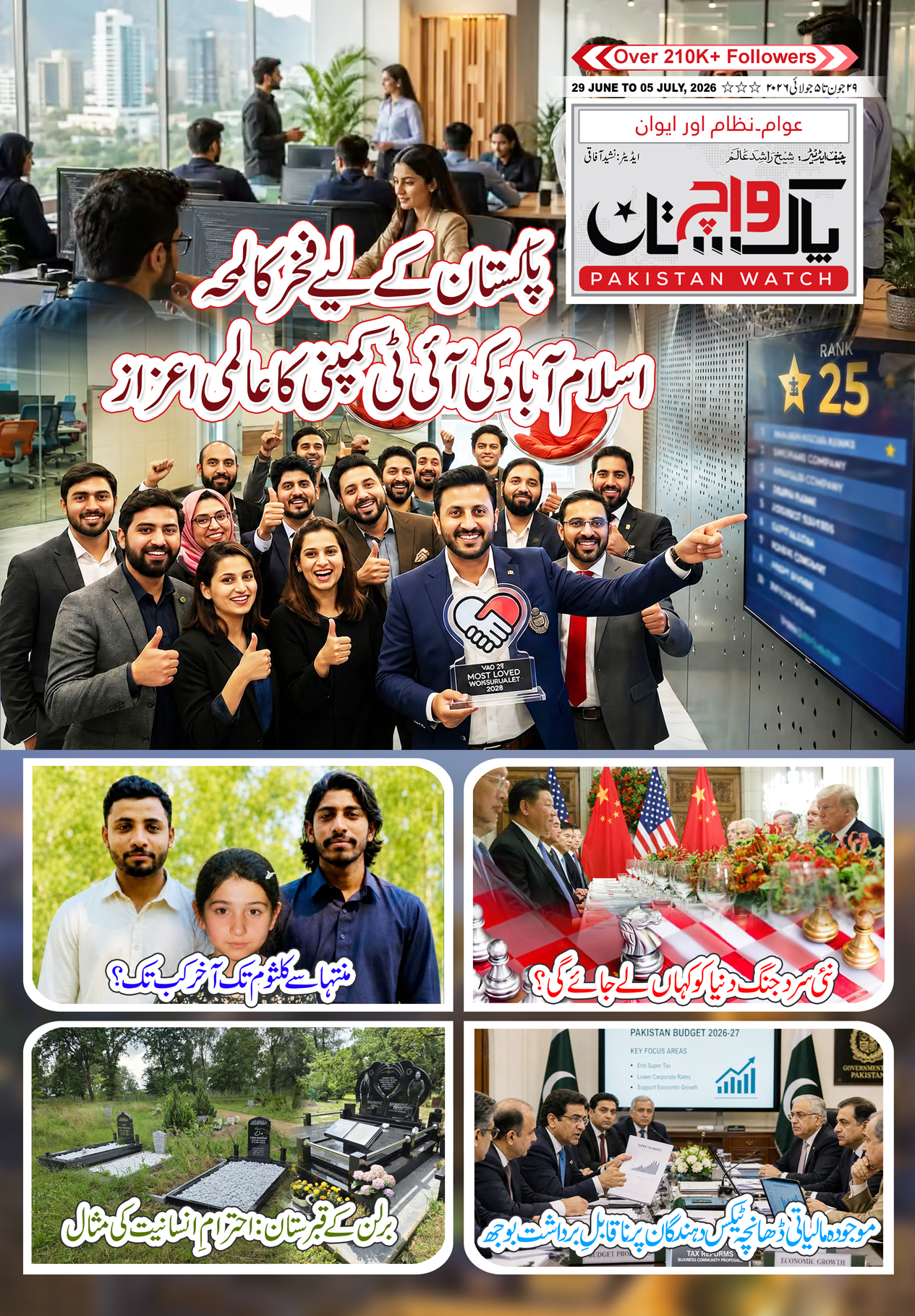 پاکستان واچ شمارہ 29 جون تا  05  جولائی2026